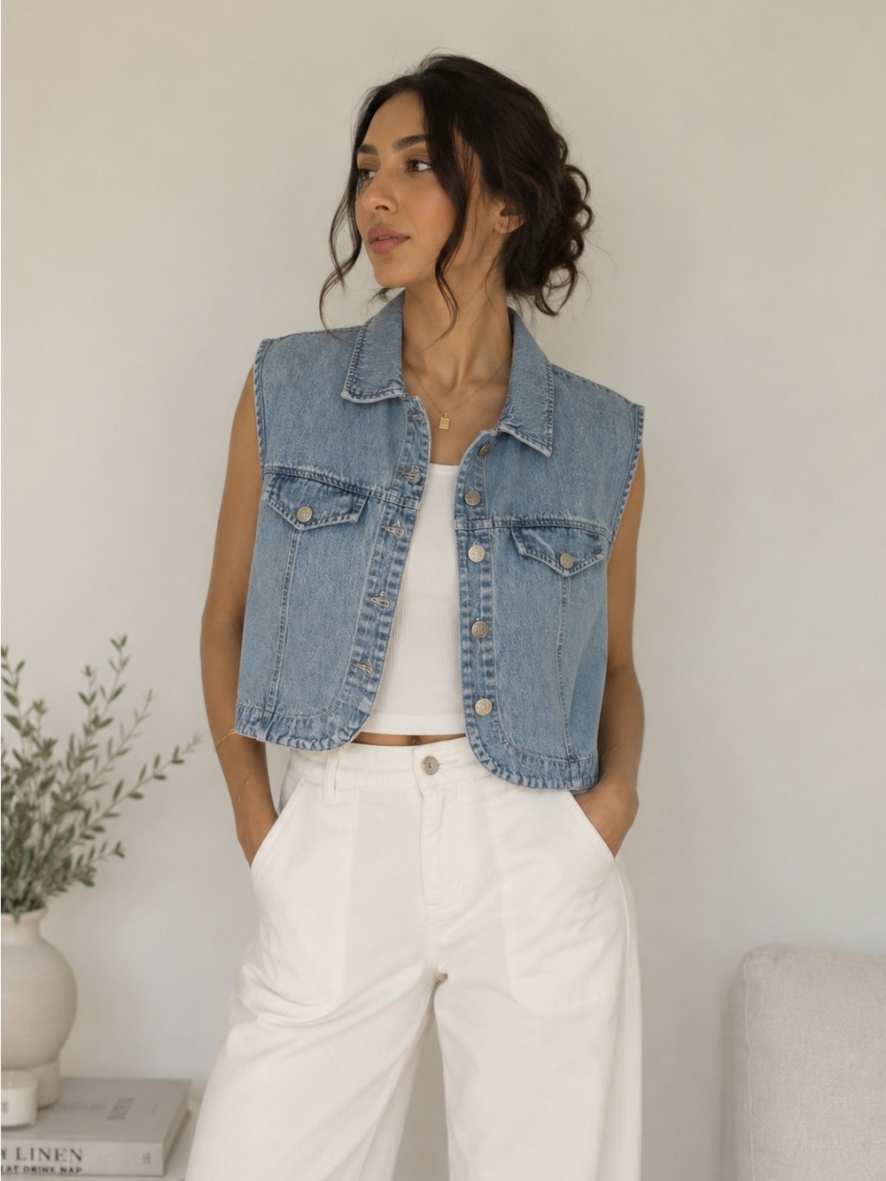 Faded Glory Light Blue Denim Jacket